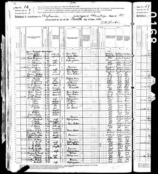 1880 United States Federal Census - John H Hennessey.jpg