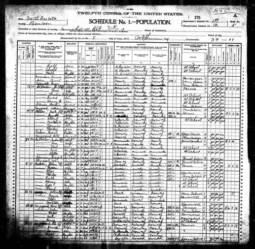 1900 United States Federal Census - Cecelia Bergsgaard.jpg