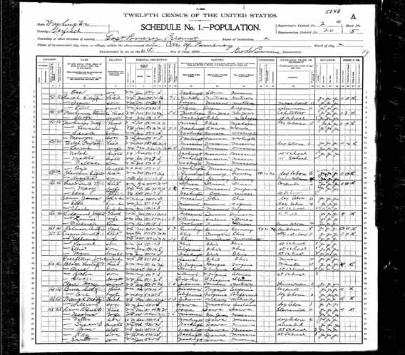 1900 United States Federal Census - Ernst Gottlieb Obenland.jpg