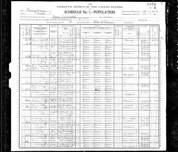 1900 United States Federal Census - John D Keen.jpg
